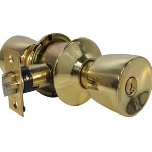 LSDA GRADE 3 ENTRY KNOB STANDARD BRIGHT BRASS KWIKSET 009736 - 10S3K KA4