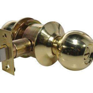 LSDA GRADE 3 PRIVACY KNOB BALL BRIGHT BRASS 009775 - 12B3